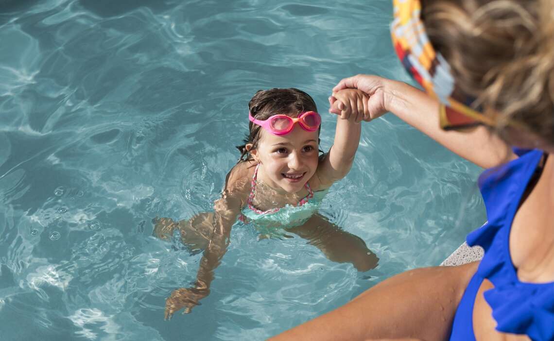 Close Up Smiley Girl With Goggles
